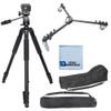 80 Inch Camcorder Tripod + Dolly for DSLR Cameras/Camcorders