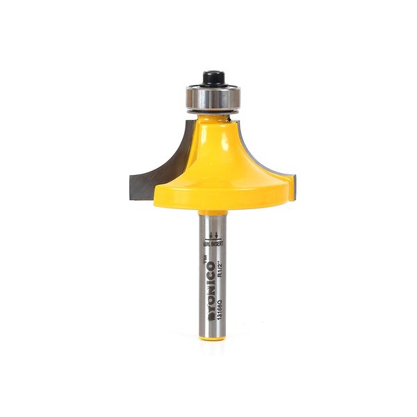 Yonico 13166q - Round Over Edge Forming Router Bit, Radius: 1/2" - 1/4" Shank