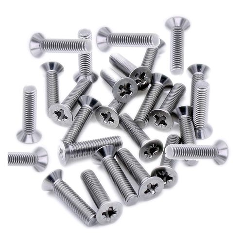 TERF M4 x 25mm Pozi Countersunk Screws Pack of 50