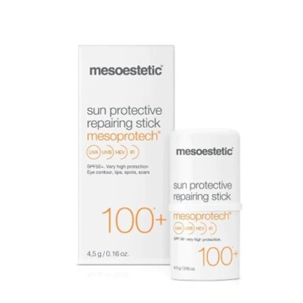 2x'' Mesoestetic Sun Protective Repairing Stick 100 Sunblock SPF 50+ UV