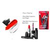 M.A.C. Lashes to Lips RED KIT 3 PC Set Lady Danger Lipstick, Mac Stack Mascara