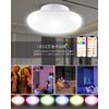 LED Ceiling Light, 10 Tatami Mat, 10W, 2,000 lm, Dimmable Color, RGB Night Light, Timer Function, Remote Control, App Operation, Smart Light, Ceiling Light, LED Ceiling Light, Small, Ceiling Light, 3
