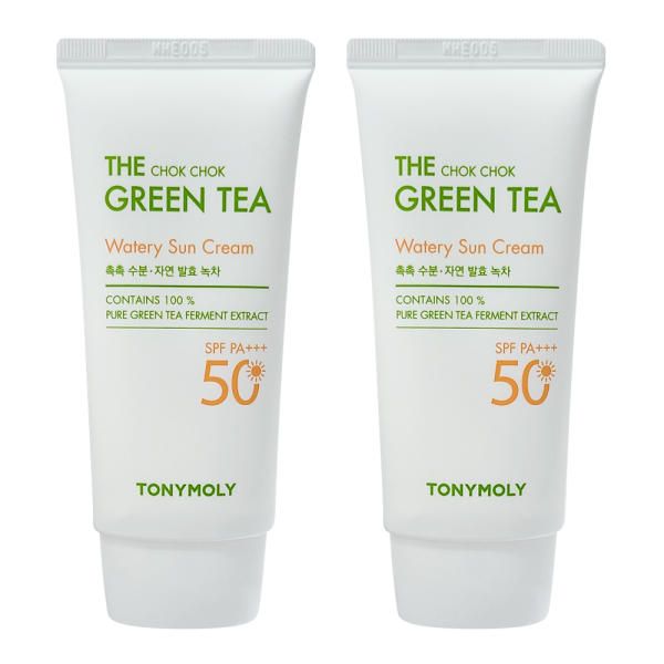 Tony Moly The Chok Chok Green Tea Moisture Sun Cream Sun Cream 50ml x 2