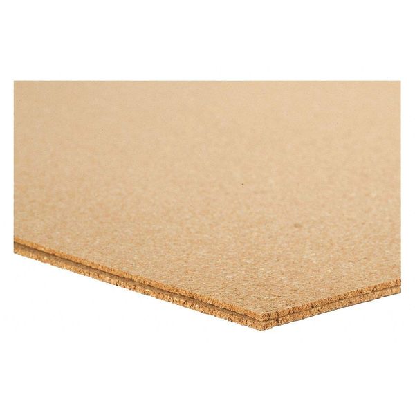 Cork Sheet, Underlayment, 2.5mm T, 24x36 in