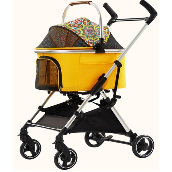 3 in 1 Multifunction Foldable Pet Stroller for Dog and Cat + Carrier + Car Seat