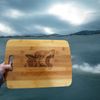 Cutting Board - Supper is Coming 14''x9.5''x.5'' Bamboo