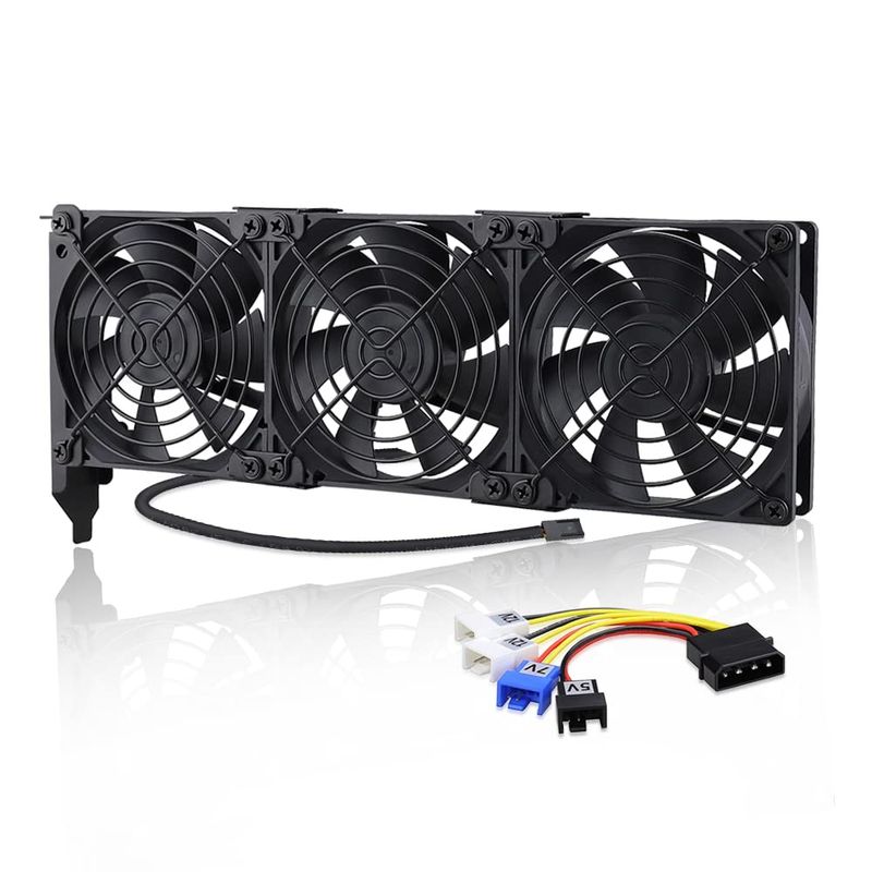 GDSTIME 12V PC Fan 92mm 9025 PCI Graphic Card Fan GPU Cooler Triple ...