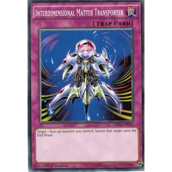 YuGiOh - SDKS-EN034 1st Ed Interdimensional Matter Transporter common card