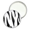 Zebra Print - 55mm Round Compact Mirror