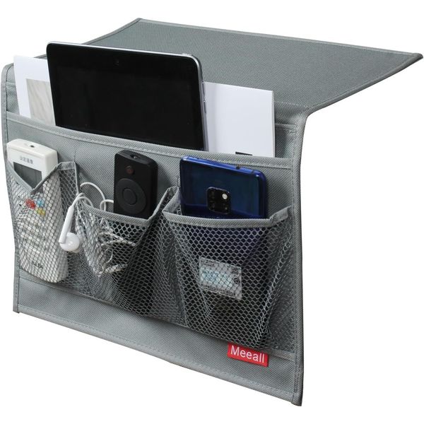 Bedside Storage Organizer with Pockets Bedside Caddy Table Cabinet Storage Or...
