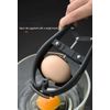 Egg Cracker Stainless Steel Egg Separator Automatic Egg Cracker for Raw Egg White Separator Handheld Egg Opener Easy Eggshell Cutter Creative Kitchen Gadget