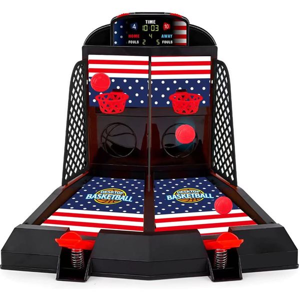 4th of July Toys and Games, Basketball Toys, Basketball Game Indoor, Table Top Games, Desk Games for Adult to Reduce Stress, Basketball Games Basketball Hoop for Kids, Girls Boys Basketball Gifts