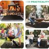 Under Grill Mat Foldable Fireproof Deck Patio Floor Protector Mat Heat Resistant