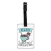 Gift Base Beware Crazy Hot Chocolate Man Visual Luggage Tag with Black Strap