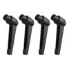 sourcing map 4pcs Clamping Lever Adjustable Handles M8 Metric Female Thread Level Handle Hand Knobs Quick Release Black for Lathe Machinery