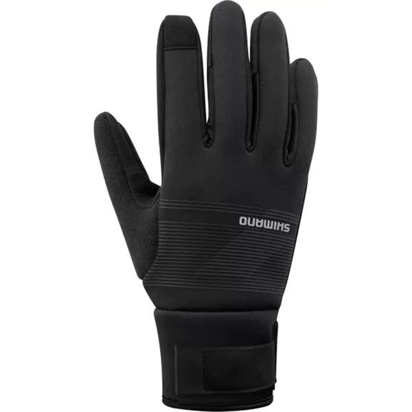 2021 Model SHIMANO Cycling Gloves Windbreak Thermal Gloves BLACK L: Hand Size Guide: 9.0 - 9.8 inches (22.9 - 24.8 cm)