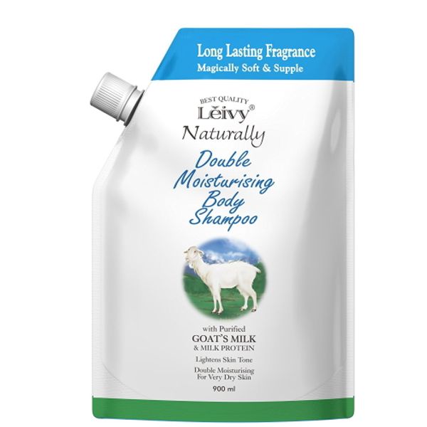 Moist Goat Milk Milk Protein / Lavey Body Shampoo Goat Milk Refill 900ml