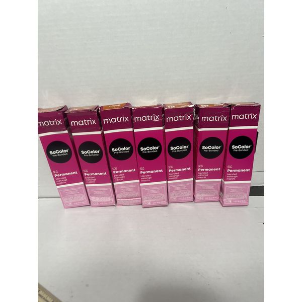 7 Matrix SOCOLOR Blended Collection Permanent Cream 5CG MEDIUM BROWN COPPER GOLD
