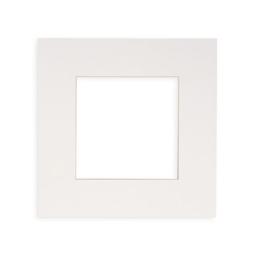 CountryArtHouse White Acid Free 14x14 Square Picture Frame Mat with White Core Bevel Cut for 10x10 Pictures - Fits 14x14 Frame - Pack of 1 Matboard