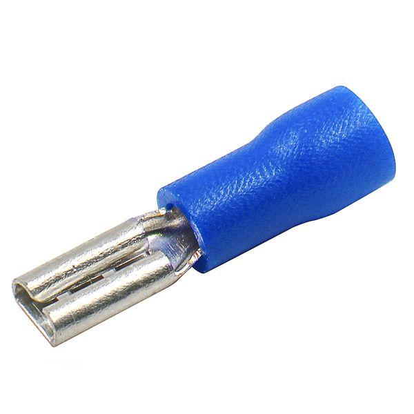 Baomain 0.11" Blue Female Insulated Spade Wire Connector Electrical Crimp Terminal 16-14 AWG 2.8 x 0.5mm FDD 2-110 (100PCS)