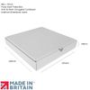 50 x Pizza Style Postal Boxes (White) (9.5-60mm DEEP)