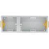 35mm Dual Gang Fast Fix Dry Lining Box For Plasterboards