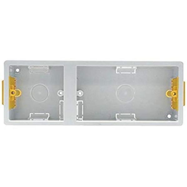 35mm Dual Gang Fast Fix Dry Lining Box For Plasterboards