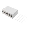 DIGITUS Desktop Modular Patch Panel Shielded 6-Port Light Grey