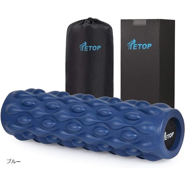 Ranked #1 on Rakuten. A powerful fascia release tool. Unbreakable foam roller, 500kg load capacity, stretch roller, massage, yoga pole, exercise, training, lightweight, 45x12.5x12.5cm, 800g, comes with instructions in Japanese (blue)