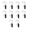 10 PCS Black Plastic LAUNDRY HOOK/CLIPS Clothes Pin Display Store Fixture