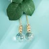 Ceiling Fan Pull Chain, Fan Pulls Set with Connector, 2 Pack 30mm Diameter Crystal Bubble Ball Fan Pull Chain