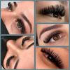 Eyelash Extensions, 3 Boxes, 5D Volume Eyelashes, C, D Curl, Thickness 0.07, 0.10mm, 12 Rows, 5 Bundles, Pine Extension, Natural, Popular, 3 Trays Short Stem 5D Eyashes Extension (D-0.04 inches (11 mm) x 3)