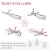 7.5' Prelit Christmas Tree  Artificial Xmas Tree Metal Stand Black