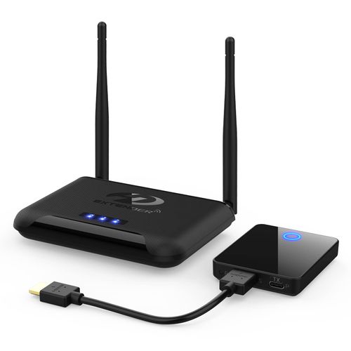 200FT Wireless HDMI Transmitter and Receiver,Binken Wireless HDMI Extender HDMI Video Transmission System,1080P@60Hz, for Streaming from Laptop,Camera,Netflix,DVR,PS4 to Monitor, Projector HDTV