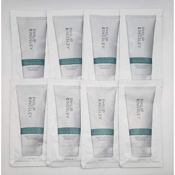 8x Philip Kingsley Moisture Balancing Combination Conditioner 15ml .5 oz ea NEW