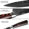 Kitchen Knives Set Sharp Stainless Steel Chef Knife Cleaver Chopping Meat w/Box