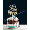 She's Ready to Pop Cake Topper