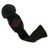 Scott Edward Grey Red Black Abstract Pattern Golf Head Covers Set of 3 Wood Clubs, with Rotating Number Tags