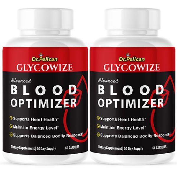 Glycowize Blood Optimizer- Blood Support- 2 Bottles- 120 Capsules
