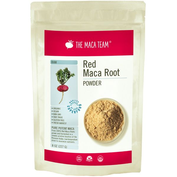 Raw Organic Red Maca Powder - Fresh Harvest From Peru - 8 oz 25 servings