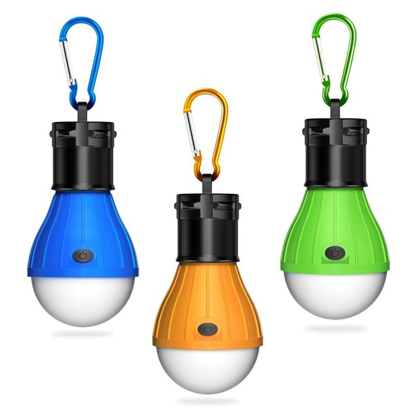 Camping Accessories, Winzwon Camping Lights Tent Lights, Emergency Lights, Gifts for Kids, Waterproof LED Camping Lantern Light Bulb for Camping, Hiking, Fishing, Mountaineering, Power Cuts(Pack of 3)