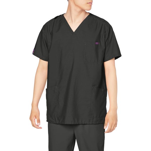 PANTONE 7000SC Medical Scrub Suit, Unisex, Colors Available, Sweat Absorbent, Quick Drying, Black