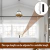 Black Bathroom Light Pull Cord,2Pcs Light Pull Cord,Pull Cord Light Switch Bathroom,with 150cm Black Light Pull Cord Handle,Bathroom Pull Cord,Light Pulls for Bathroom Toilet Ceiling Light Fan Switch