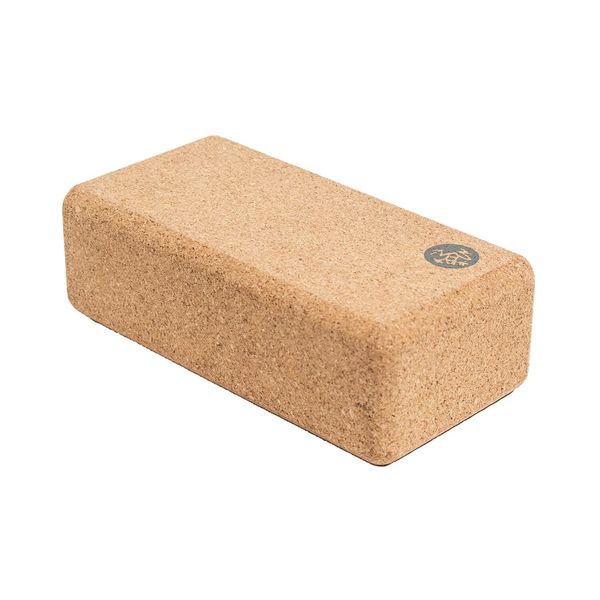 Manduka Yoga Block Lean Cork Block Small Pose Aid Stable High Density Natural Cork Yoga Props Training