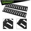 Coat Black E Track Tie Down Rail Kit 2' (2 Pack) Steel For Garages Vans Trailers