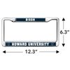 Howard Bison Logo Full Size Standard License Plate Metal Frame