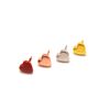 Silver Heart Metal Map Push Pins