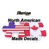 2-4x4 Offroad Solid Pink Design 13" Vinyl Decals Truck Box Stickers (2 Decal Set - Solid Pink)