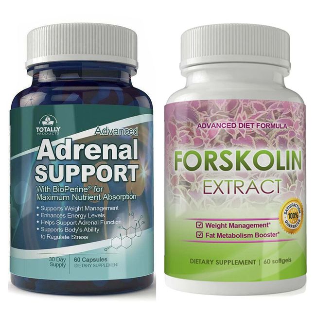 Adrenal Support Weight Management Forskolin Metabolism Booster Diet Supplements