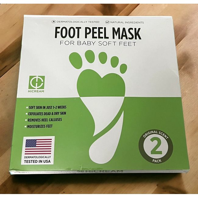 HICREAM Foot Peeling Mask 2 Pack Exp. 01/2025